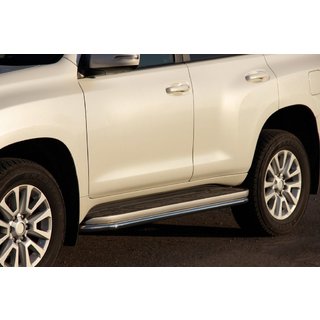 Protector de estribo lateral BB004 (2 uds., acero inoxidable) Toyota Land Cruiser Prado 120 2002-2009 foto 1