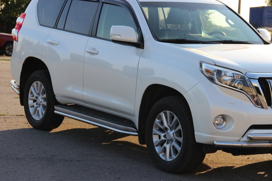 Toyota Land Cruiser Prado 150 2009-2023 Estribos Laterales BB004 (2 uds, Acero Inoxidable) Foto 4