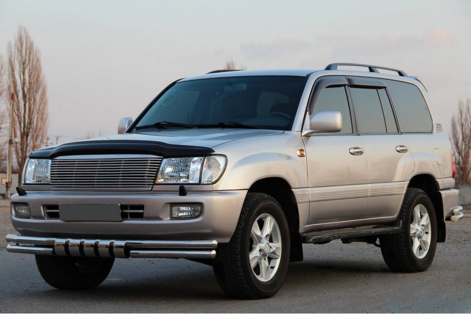 Toyota Land Cruiser 100 1998-2007 Defensa Delantera ST015 (Acero Inoxidable) Image