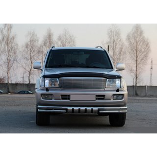 Defensa Delantera ST015 (Acero Inoxidable) Toyota Land Cruiser 100 1998-2007 foto 2