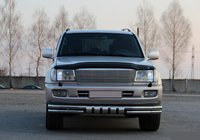 Toyota Land Cruiser 100 1998-2007 Defensa Delantera ST015 (Acero Inoxidable) foto 2