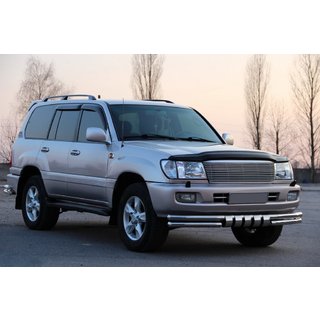 Defensa Delantera ST015 (Acero Inoxidable) Toyota Land Cruiser 100 1998-2007 foto 3
