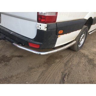 Tubos laterales detras de la rueda trasera, angulares (2 uds, acero inoxidable) Mercedes Sprinter W906 2006–2018 foto 3