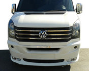 Volkswagen Crafter 2006-2016 Cubierta de parachoques delantero 2012↗ (Era recto, imprimado para pintar) foto 2