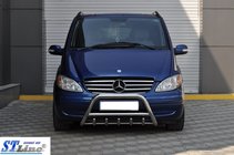 Mercedes Viano 2004-2014 Defensa Delantera WT003/004 (Acero Inoxidable) 60mm, con inscripción foto 4