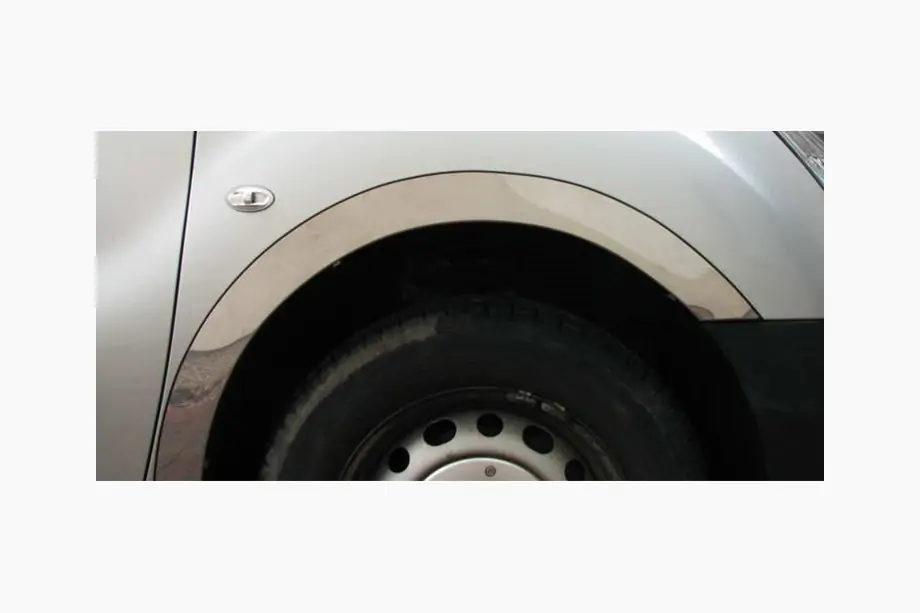 Mercedes A-class W169 2004-2012 Molduras de aleta de acero inoxidable (4 uds) Foto 4