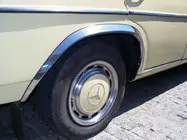 Mercedes W123 1975-1986 Aletines de aleta (4 uds, acero inoxidable) foto 6