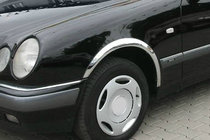 Mercedes E-class W210 1995-2002 Aletines de aleta (4 uds, acero inoxidable) foto 1