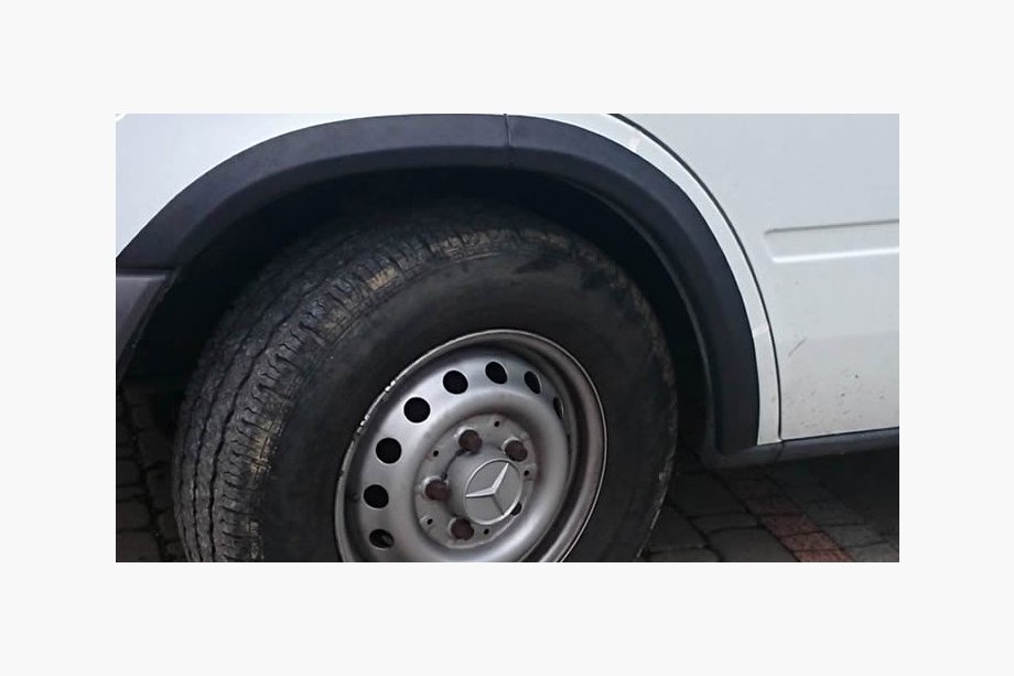 Mercedes Sprinter W901/902/903/904/905 1995–2006 Aletines de aleta (6 uds, negros) Image