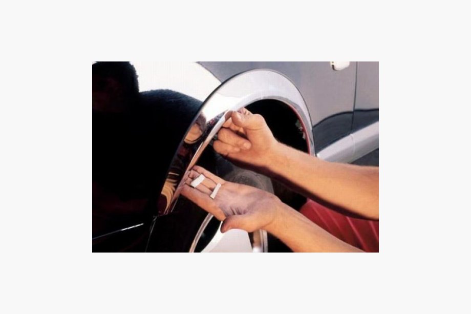 Peugeot Partner Tepee 2008-2018 Molduras de aleta de acero inoxidable (4 uds) 2 Puertas Laterales, Acero Inoxidable Foto 7