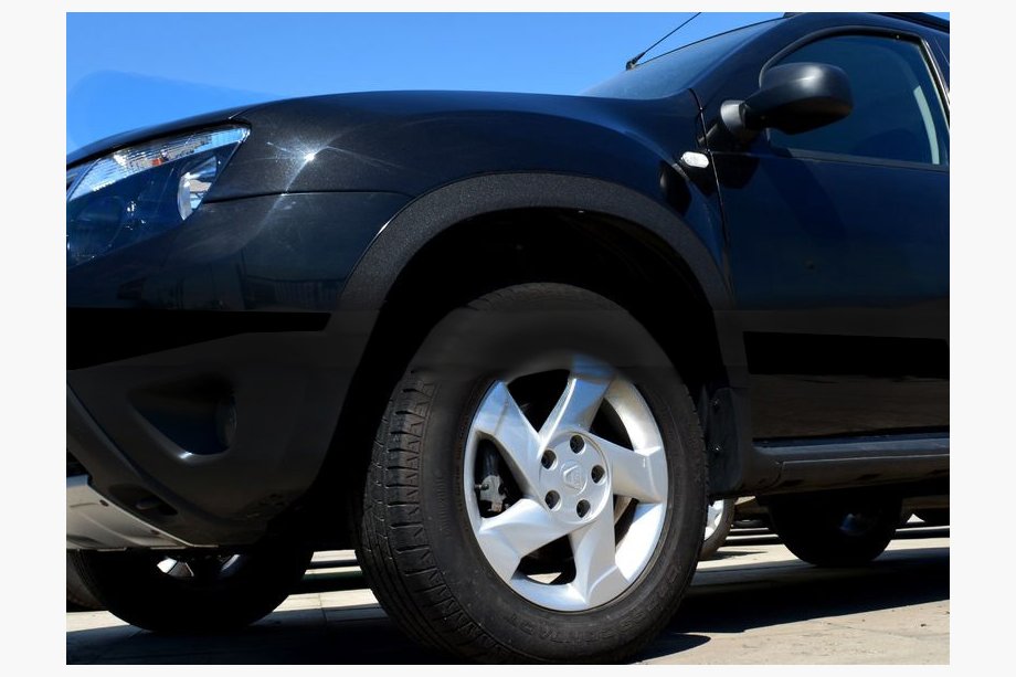 Renault Duster 2008–2017 Aletines de aleta (4 uds., Negro metal) Negro Mate Image