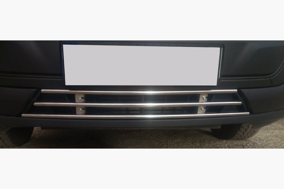 Fiat Doblo II 2010-2022 Parrilla de parachoques (acero inoxidable) Image