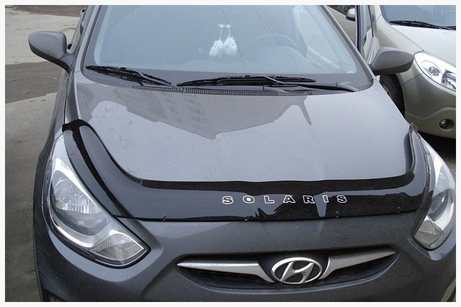 Hyundai Accent 2011-2017 Deflector de capó 2010-2014 (VIP) Image