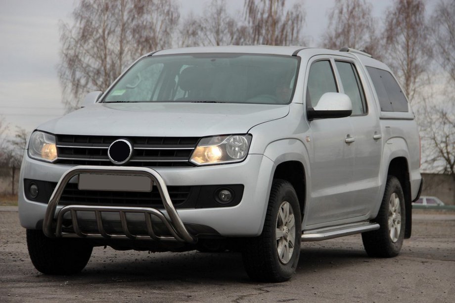 Volkswagen Amarok 2010-2022 Defensa Delantera WT002 (Acero Inoxidable) Image