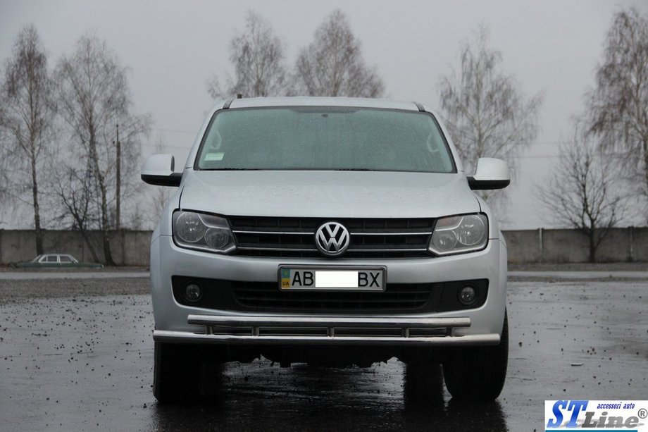 Volkswagen Amarok 2010-2022 Defensa Delantera ST018-2 (Acero Inoxidable) Foto 2