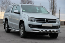 Volkswagen Amarok 2010-2022 Defensa Delantera F3-08.7 (Acero Inoxidable) foto 3