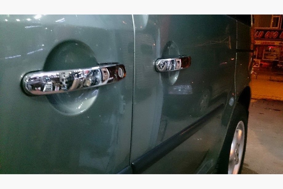 Volkswagen Caddy 2004-2010 Cubiertas de Manijas de Puerta de Acero Inoxidable Foto 5