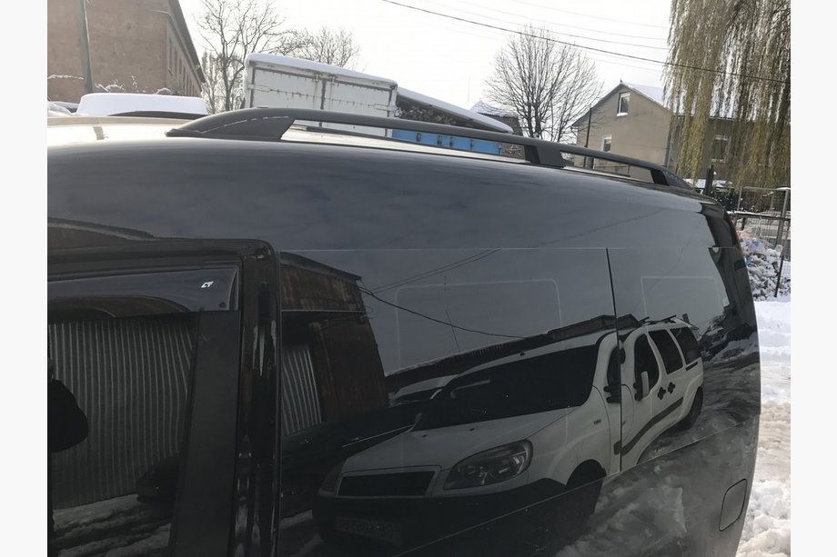 Volkswagen Caddy 2010-2015 Barras de Techo Skyport BLACK Base Maxi Foto 4