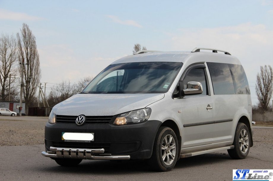 Volkswagen Caddy 2010-2015 Defensa Delantera Shark ST015 Acero Inoxidable Foto 2