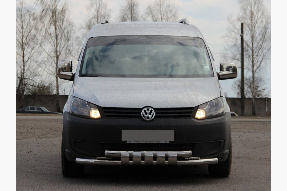 Volkswagen Caddy 2010-2015 Defensa Delantera Shark ST015 Acero Inoxidable Foto 1