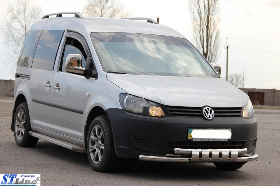 Volkswagen Caddy 2010-2015 Defensa Delantera Shark ST015 Acero Inoxidable Foto 3