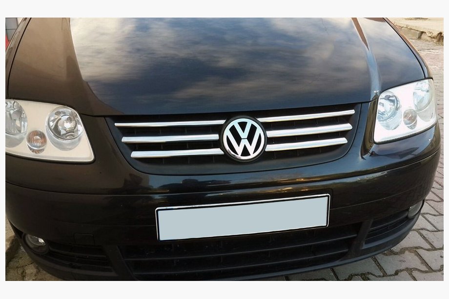 Volkswagen Caddy 2004-2010 Cubiertas de Parrilla Cromadas Life (6 uds, Acero Inoxidable) Image
