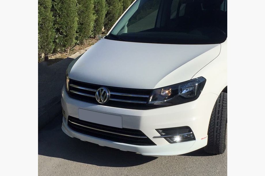 Volkswagen Caddy 2015-2020 Labio de parachoques delantero (imprimado para pintar) Image