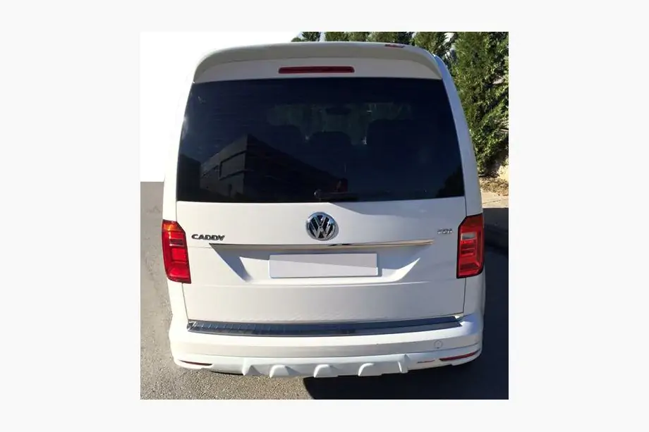 Volkswagen Caddy 2015-2020 Cubierta de parachoques trasero (imprimada para pintar) Foto 1
