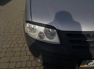 Volkswagen Caddy 2004-2010 Pestañas para faros (negras) Negro Mate foto 8