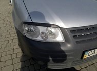 Volkswagen Caddy 2004-2010 Pestañas para faros (negras) Negro Mate foto 9