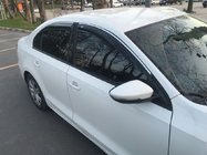 Volkswagen Jetta 2011-2018 Deflectores de ventana con tira cromada (4 uds, Niken) foto 2