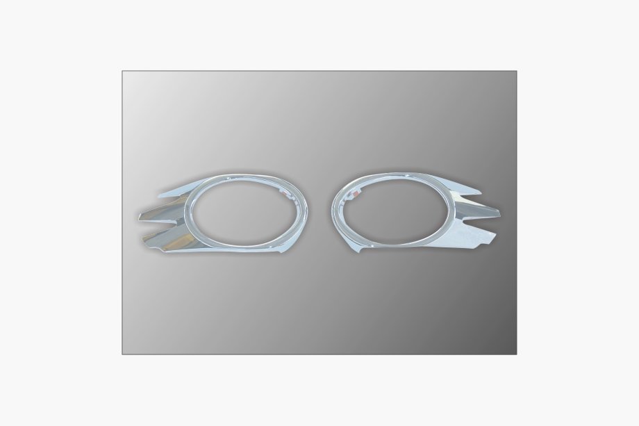 Volkswagen Passat B6 2006-2012 Cubiertas para faros antiniebla (ABS, cromo) Image