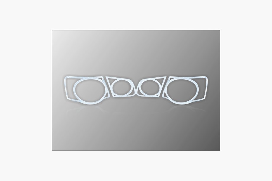 Volkswagen Jetta 2006-2011 Cubiertas Cromadas para Luces Traseras (2 uds, plastico) Image