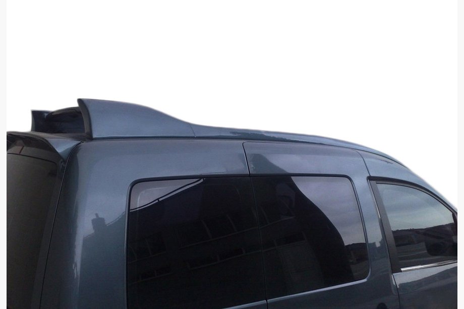 Volkswagen Caddy 2004-2010 Barras de techo con alerón HRV-type (imprimadas para pintar) Image