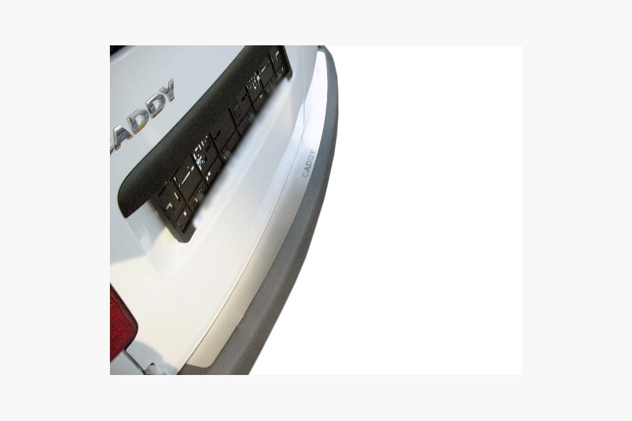 Volkswagen Caddy 2004-2010 Protector de parachoques trasero recto acero inoxidable (Nataniko) Image