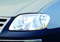 Volkswagen Caddy 2004-2010 Cubiertas de Faros (2 uds, Acero Inoxidable) foto 4