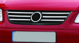Volkswagen Caddy 2004-2010 Cubiertas de Parrilla Cromadas Life (6 uds, Acero Inoxidable) foto 3
