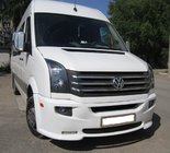 Volkswagen Crafter 2006-2016 Extensión de parachoques delantero 2012↗ (LED, pintable) foto 4