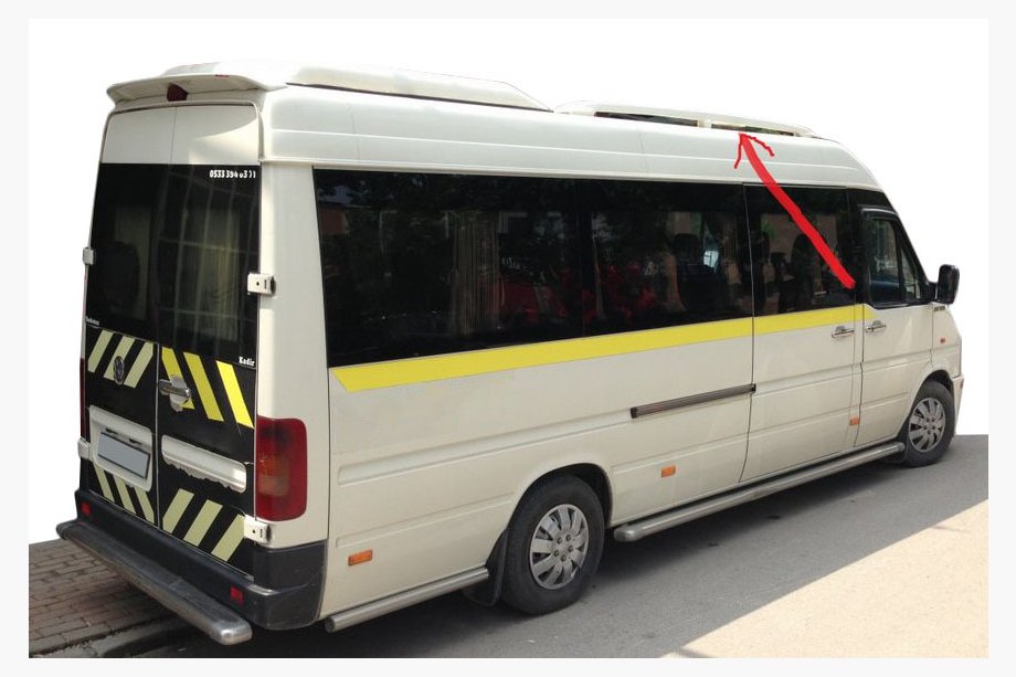 Mercedes Sprinter W901/902/903/904/905 1995–2006 Barras de techo (imprimadas para pintar, 2 uds) Image