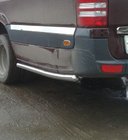 Volkswagen Crafter 2006-2016 Tubos laterales detras de la rueda trasera (2 uds., acero inoxidable) foto 5