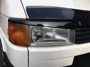 Volkswagen T4 Transporter 1990-2003 Pestañas Faros Capó Recto (2 uds) Negro Brillante foto 1