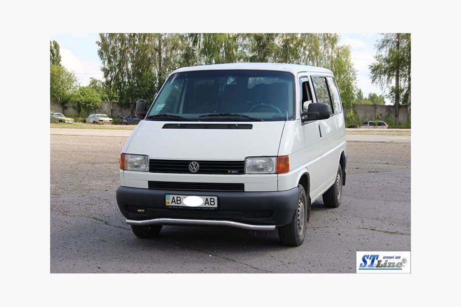 Volkswagen T4 Caravelle/Multivan 1990–2003 Defensa delantera inferior barra simple Wave ST007 (acero inoxidable) Foto 2