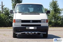 Volkswagen T4 Transporter 1990-2003 Defensa delantera con parrilla ST010 (acero inoxidable) foto 2