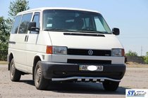 Volkswagen T4 Transporter 1990-2003 Defensa delantera con parrilla ST010 (acero inoxidable) foto 4