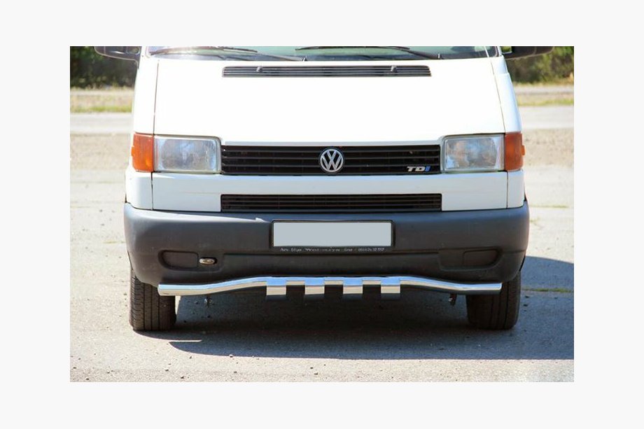 Volkswagen T4 Transporter 1990-2003 Defensa delantera con parrilla ST010 (acero inoxidable) Image