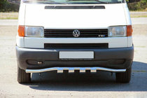Volkswagen T4 Transporter 1990-2003 Defensa delantera con parrilla ST010 (acero inoxidable) foto 1