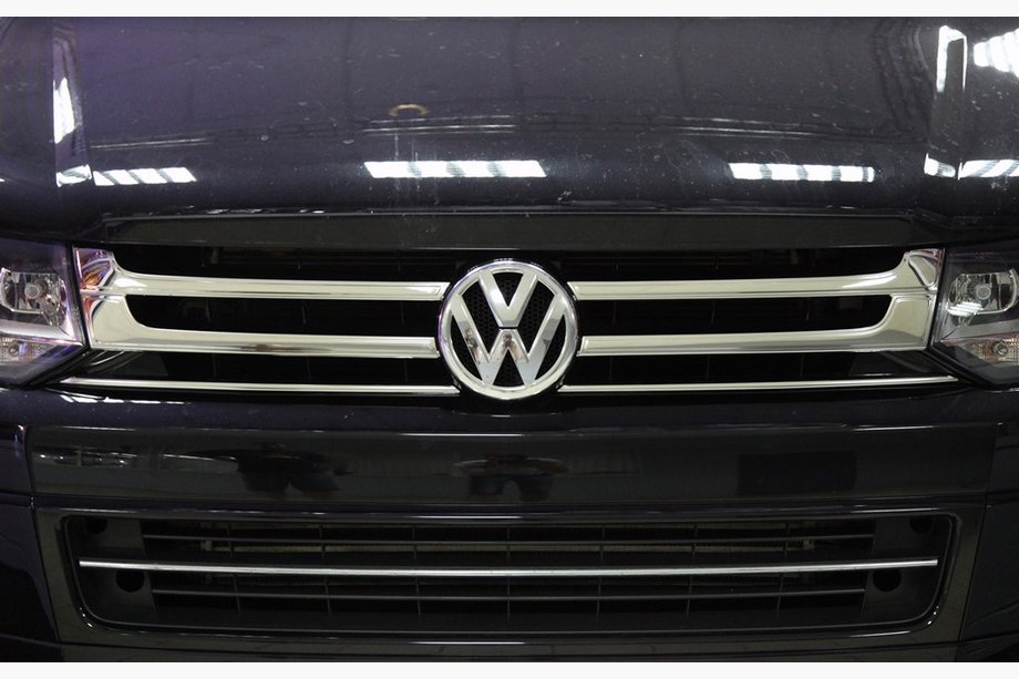 Volkswagen T5 2010-2015 Cubiertas de Parrilla Cromadas (Omsa, 4 uds, Acero Inoxidable) Foto 1