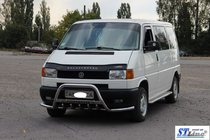 Volkswagen T4 Caravelle/Multivan 1990–2003 Defensa Delantera WT003 Plus-1 (Acero Inoxidable) foto 2