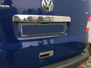 Volkswagen T5 Multivan 2003–2010 Moldura de maletero sobre la matrícula en acero inoxidable foto 1