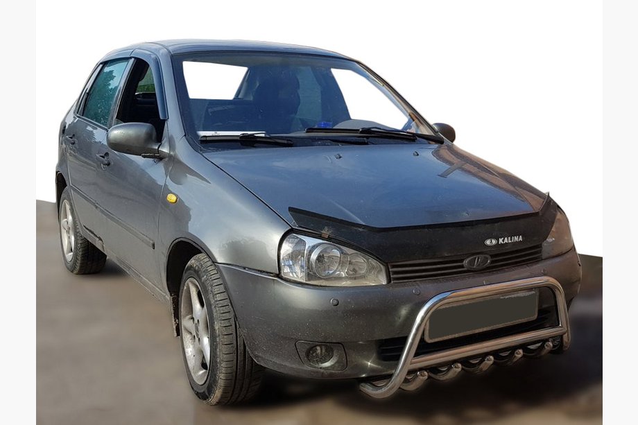 Lada Kalina 2004-2011 Defensa delantera WT003 (60 mm, acero inoxidable) Image